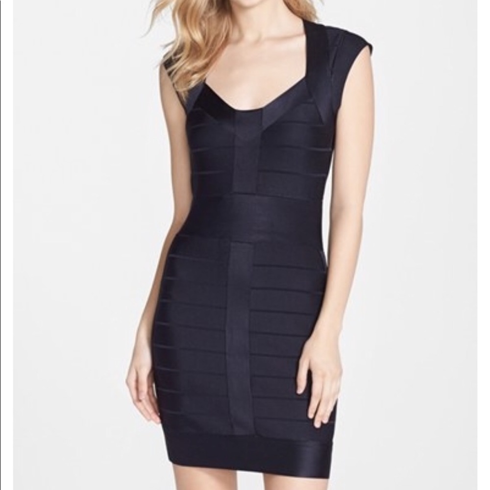 French Connection black bandage dress